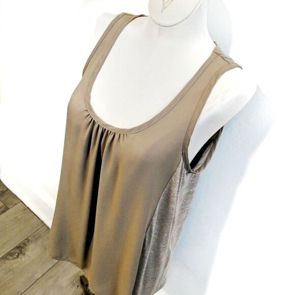 3/$15 • Pleione | Mixed Media Chiffon Tank XS - Picture 2 of 8